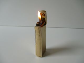 Rare vintage solid 9ct gold Dunhill Rollagas Lighter 6