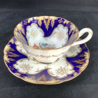 Antique 19th century Hand Painted Tea Cup & Saucer 4569 2