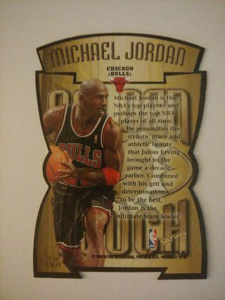 Michael Jordan 1997 - 98 Skybox Premium Golden Touch Rare Die Cut 2