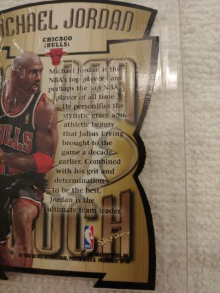 Michael Jordan 1997 - 98 Skybox Premium Golden Touch Rare Die Cut 8
