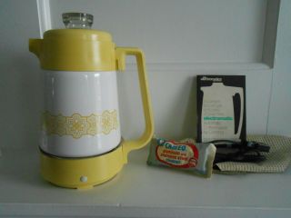 RARE Vintage Corning Ware 8 Cup Automatic Coffee Pot Percolator 7
