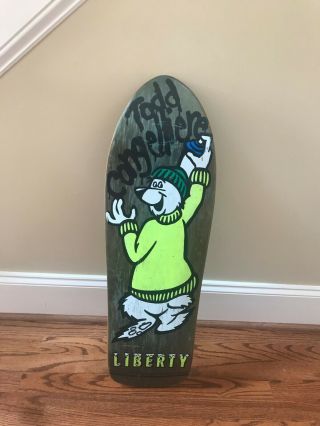 Vintage Todd Congelliere Liberty Skateboard Deck 1991 Icey Bear