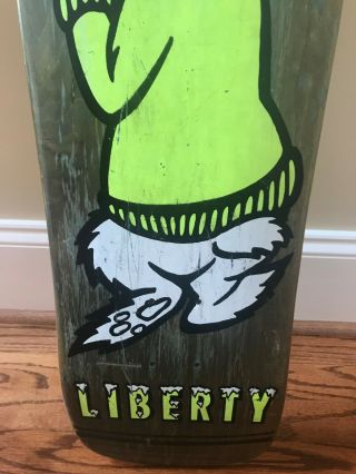 Vintage Todd Congelliere Liberty Skateboard deck 1991 Icey Bear 4