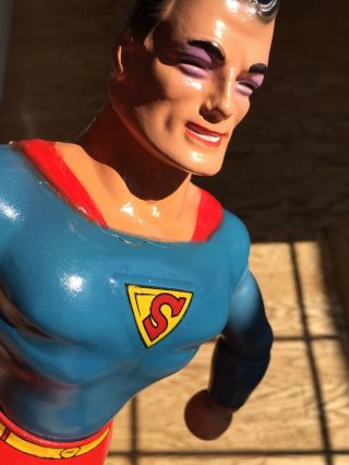 1939/40 IDEAL SUPERMAN COMPOSITION AND WOOD JOINTED ACTION FIGURE DOLL VINTAGE 11