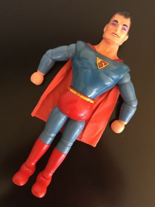 1939/40 IDEAL SUPERMAN COMPOSITION AND WOOD JOINTED ACTION FIGURE DOLL VINTAGE 5