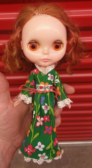 Vintage (kenner 1972) Redhead Blythe Doll With Clothing Great Doll