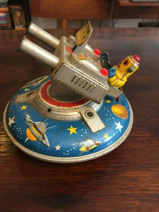 ASC Flying Space Saucer RARE Tin Toy 2