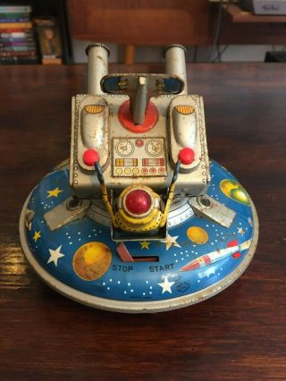 ASC Flying Space Saucer RARE Tin Toy 5