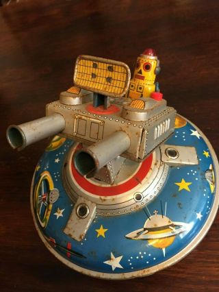 ASC Flying Space Saucer RARE Tin Toy 7