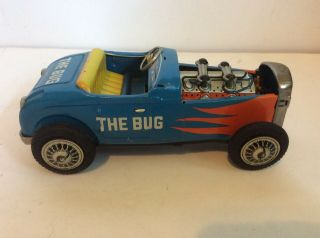 Vintage T.  N The Bug Tin Japan Car,  Front Friction Toy Vehicle 2