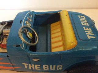 Vintage T.  N The Bug Tin Japan Car,  Front Friction Toy Vehicle 5
