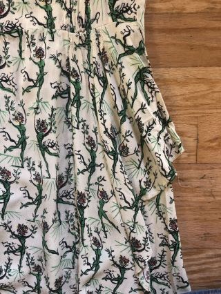 Vintage RARE 1940s Novelty Print Dress Salvador Dali For Wesley Simpson Textile 4