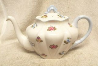 Vintage Shelley Rose Pansy Forget Me Not Coffee Pot 13424