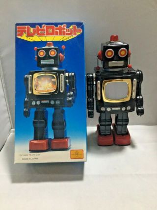 Horikawa Masudaya Video Robot Television Tin Metal House Japan Vintage Space Toy