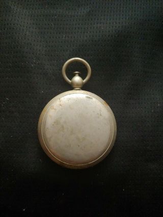 Vintage Wittnauer Wwii Ww2 Military Brass Pocket Compass Antique