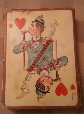 Antique Hustling Joe No.  61 Playing Cards Vintage 1895 2