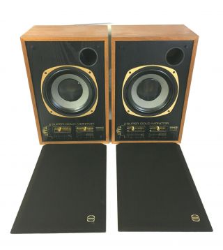 Vintage Tannoy SGM 10B Gold Reference Studio Monitors Pair LOOK 3