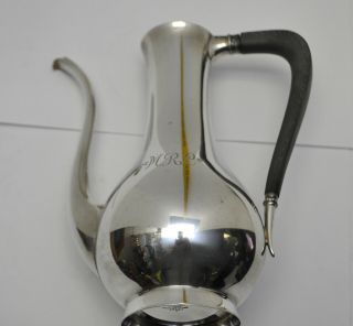 Tiffany & Co Makers Sterling Silver Wood Handled 1.  5 pint Vasiform Coffee Pot 5