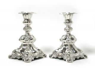 A silver candlesticks.  Sweden,  Tenn & Silver Ab,  1953. 2