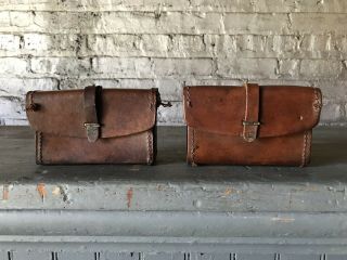 Vintage Wwii Us Military Leather Ammo Pouch S.  F.  Co 6 - 42 1942 Bar Ammunition