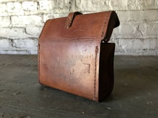 Vintage WWII US Military Leather Ammo Pouch S.  F.  Co 6 - 42 1942 BAR Ammunition 5