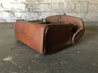 Vintage WWII US Military Leather Ammo Pouch S.  F.  Co 6 - 42 1942 BAR Ammunition 7