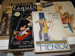 Wonderful Vintage Magazines,  Some With Art Deco Covers