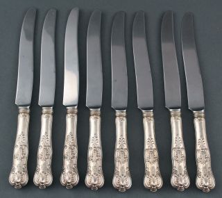 56pc Antique Dominick & Haff Sterling Silver King Pattern Service for 8 Flatware 12
