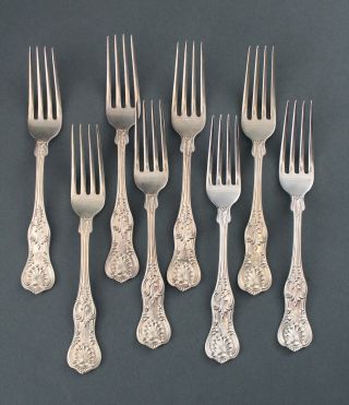 56pc Antique Dominick & Haff Sterling Silver King Pattern Service for 8 Flatware 3