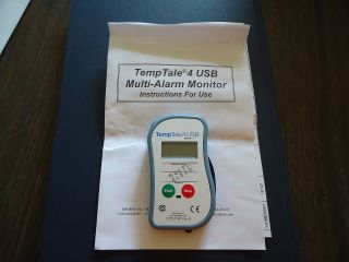 Temptale 4 Usb Multi - Alarm Monitor By Sensitech T17007000 Rev.  A