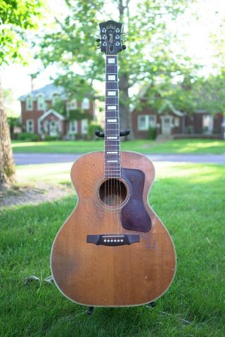 Rare Vintage 1970 Guild F - 47 Acoustic Guitar - Natural - Mojo - W/case