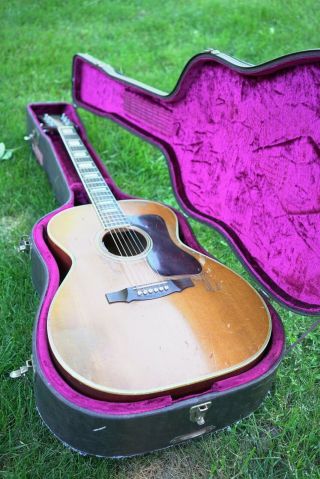Rare Vintage 1970 Guild F - 47 Acoustic Guitar - Natural - MOJO - W/case 9