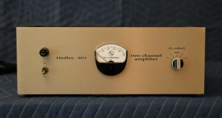 Rare Vintage Hadley 601 Stereo Vaccum Tube Amplifier Fair