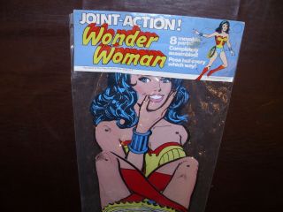 Vintage Wonder Woman Rare Giant Jointed 65 