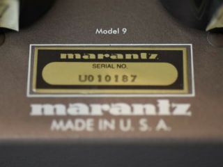 Vintage Marantz Model 9 Reissue Vacuum Tube Monoblock Amplifier Pair 10