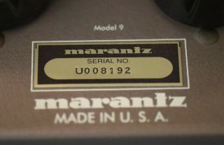 Vintage Marantz Model 9 Reissue Vacuum Tube Monoblock Amplifier Pair 9