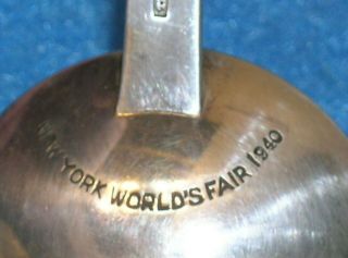 1940 York World’s Fair TIFFANY &CO STERLING SOUVENIR SPOON Trylon Perisphere 7
