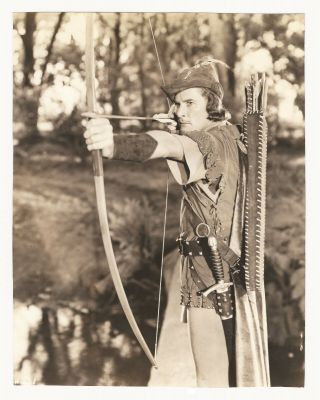 Adventures Of Robin Hood,  The (1938) Vtg Orig 7x9 B&w Still Iconic Shot Of Flynn