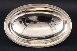 Antique Italian Buccellati Arts & Crafts Sterling Hammered Silver Center Bowl 7