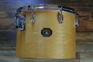 Vintage 1980 Gretsch Usa 14 " Natural 6 - Ply 4452w Tom For Your Drum Set Z252