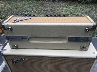 Rare/Original Early Serial number 1963 Fender Blonde Tremolux amplifier head/cab 8