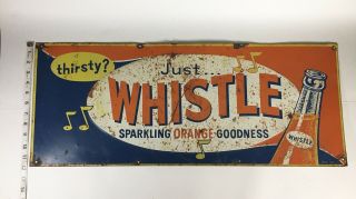 Vintage 1950 ' s Whistle Orange Soda Pop Gas Station 30 