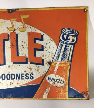 Vintage 1950 ' s Whistle Orange Soda Pop Gas Station 30 