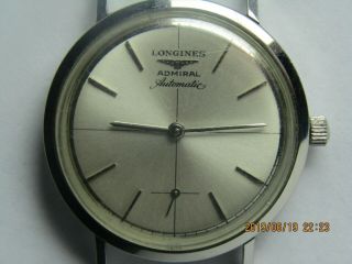 Vintage Men ' s Longines Admiral Automatic watch for parts/repair 410 4