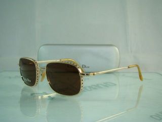 Most Extraordinary Rare Vintage Mistinguette Christian Dior Mild Gold Sunglasses