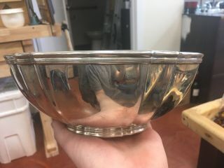 Tiffany And Co.  Sterling Silver 4 Pint Bowl 659g