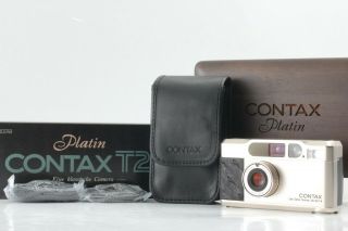 [super Rare Unused] Contax T2 Limited Platin 35mm Point Shoot Film Camera Japan