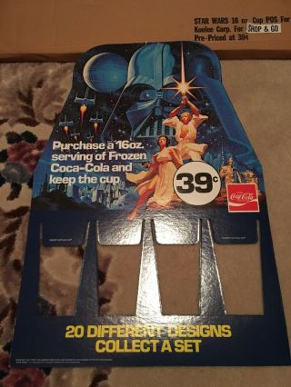 Star Wars 1977 Vintage Coke Store Display Shipper Box