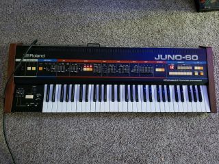 Roland Juno 60 Keyboard Vintage Analog Polyphonic Synthesizer Serviced Midi
