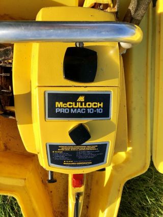 Vintage Mc Culloch Pro Mac 10 - 10 Chainsaw,  Accessories 3